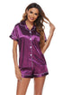 Women's Stretchy Sleepwear Short Sleeve Shorts Pajama Sets