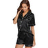 Women's Stretchy Sleepwear Short Sleeve Shorts Pajama Sets