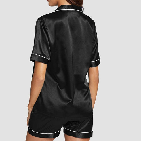 Women's Stretchy Sleepwear Short Sleeve Shorts Pajama Sets