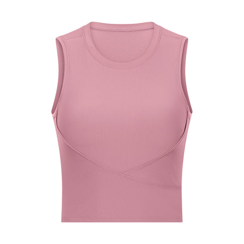Women's Stylish Athletic Running Crop Stretchy Tank
