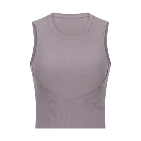 Women's Stylish Athletic Running Crop Stretchy Tank