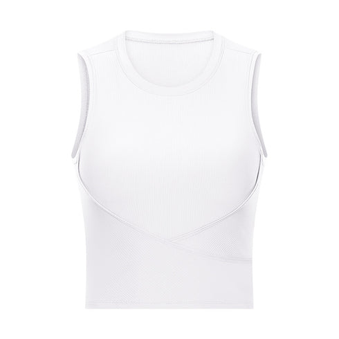 Women's Stylish Athletic Running Crop Stretchy Tank
