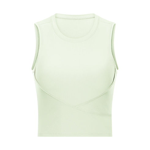 Women's Stylish Athletic Running Crop Stretchy Tank