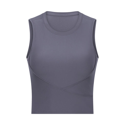 Women's Stylish Athletic Running Crop Stretchy Tank