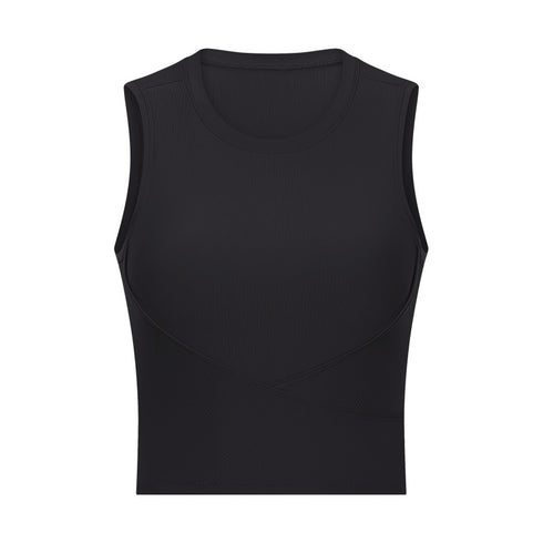 Women's Stylish Athletic Running Crop Stretchy Tank