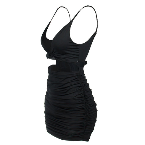 Women's Stylish Backless Spaghetti Strap Bodycon Dresses