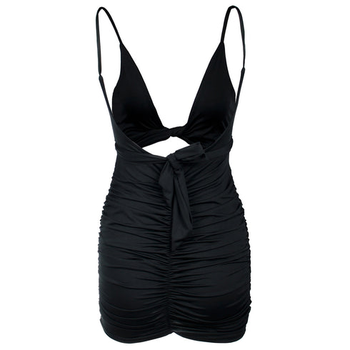 Women's Stylish Backless Spaghetti Strap Bodycon Dresses