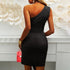 Women's Stylish Elegant One Shoulder Bodycon Dresses
