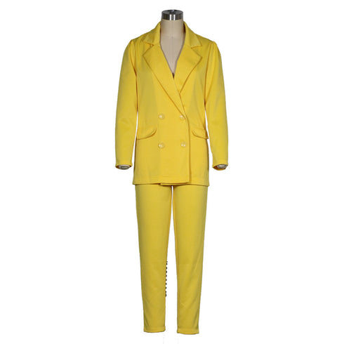 Women's Stylish Jacket Pants Suit Two Piece Outfits