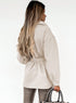 Women's Stylish Lapel with Lace-up Coat Outwear