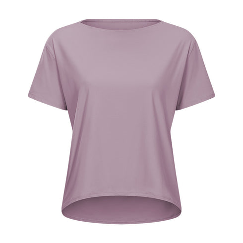 Women's Stylish Loose Breathable Simple Yoga Athletic T-Shirt