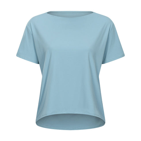 Women's Stylish Loose Breathable Simple Yoga Athletic T-Shirt