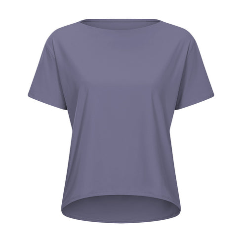 Women's Stylish Loose Breathable Simple Yoga Athletic T-Shirt