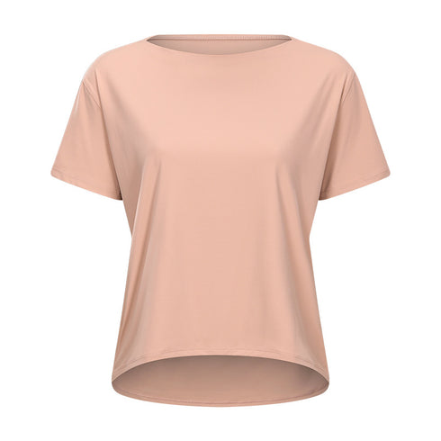 Women's Stylish Loose Breathable Simple Yoga Athletic T-Shirt