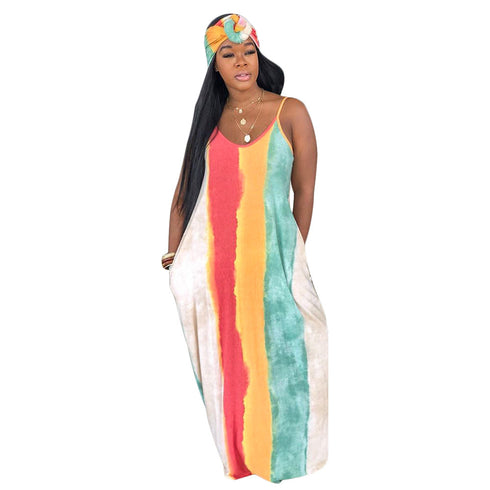 Women's Stylish Loose Printed Maxi Long Dresses