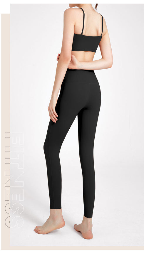 Women's Stylish Naked Feeling Sport Tank Yoga Pant Suits