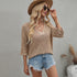 Women's Stylish Pullover V Neck Sweater Knit Tops