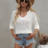 Women's Stylish Pullover V Neck Sweater Knit Tops