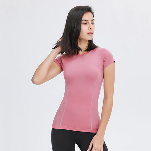 Women's Stylish Quick Dry Stretchy Yoga Athletic T-Shirt