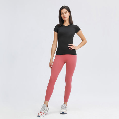 Women's Stylish Quick Dry Stretchy Yoga Athletic T-Shirt