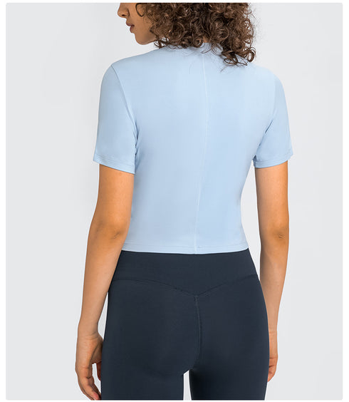 Women's Stylish Simple Yoga Casual Athletic Running T-Shirt