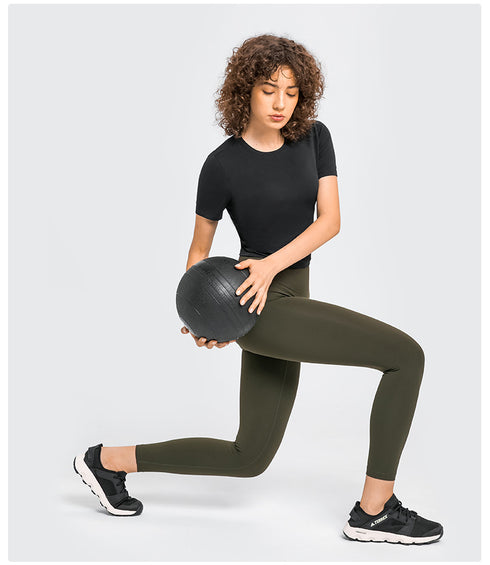 Women's Stylish Simple Yoga Casual Athletic Running T-Shirt