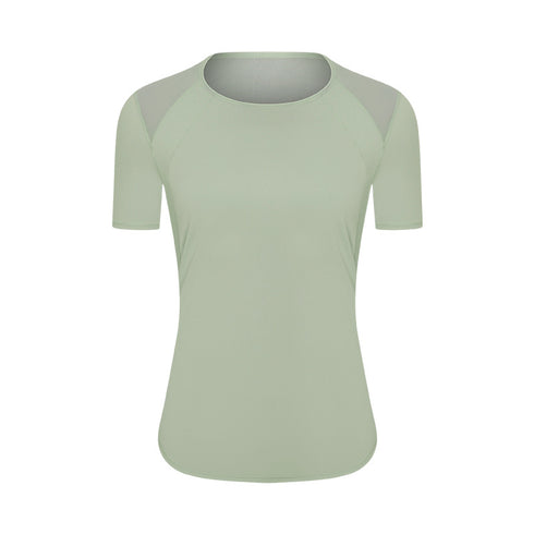 Women's Stylish Yoga Athletic Running Round Neck T-Shirt
