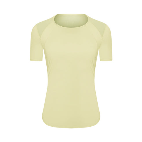 Women's Stylish Yoga Athletic Running Round Neck T-Shirt