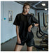 Women's Summer Running Sweat T-shirt Shorts Sauna Suits