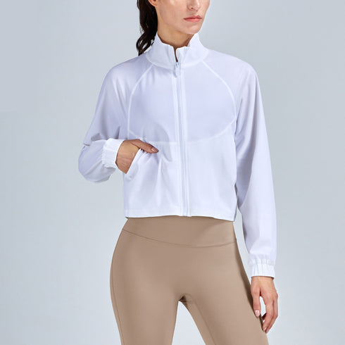 Women's Sun Protection Yoga Jacket Quick Dry Sunscreen Coat