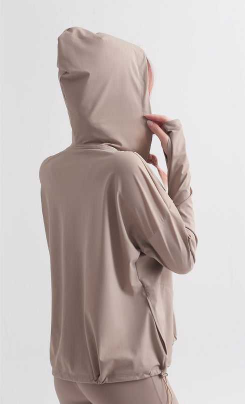 Women's Sun Protection Yoga Jacket Sunscreen Shirt with Pockets