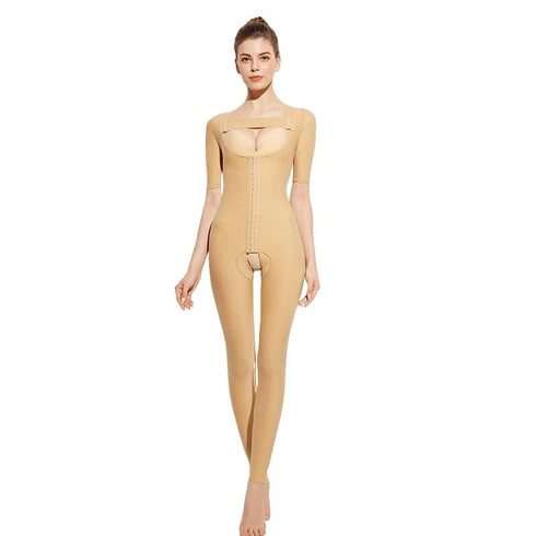 Women's Surgery Postpartum Compression Short Sleeve Full Body Shaper
