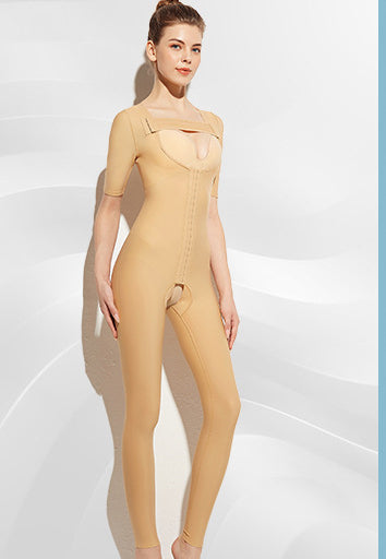 Women's Surgery Postpartum Compression Short Sleeve Full Body Shaper