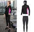 Women's Sweat Sauna Suits Plus Size Long Sleeve Tops Pants