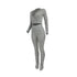 Women's Sweatshirt Pleated Trouser Two Piece Outfits