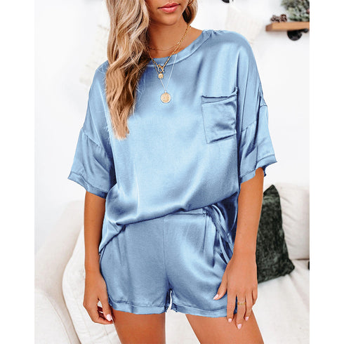 Women's T-shirt Shorts Sleepwear Two Piece Outfits