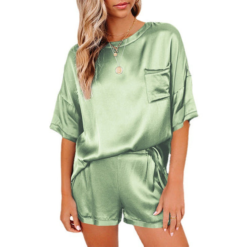 Women's T-shirt Shorts Sleepwear Two Piece Outfits