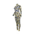 Women's Temperament High Neck Printed Slim Jumpsuits