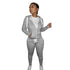 Women's Thick Brushed Hoodie Sports Pants Two Piece Outfit