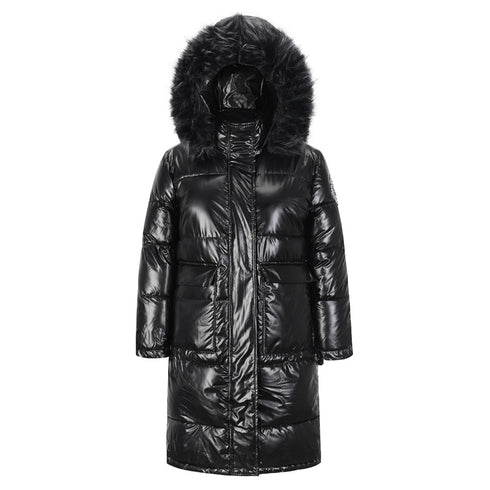 Women's Thick Cotton-padded Faux Fur Long Coats