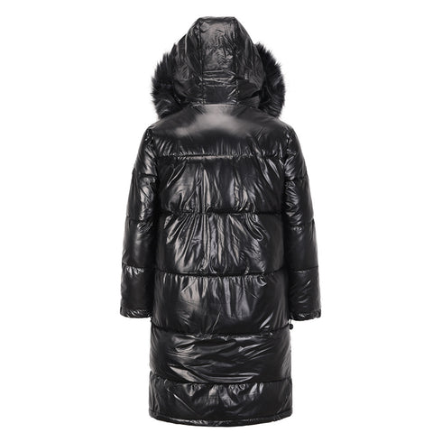 Women's Thick Cotton-padded Faux Fur Long Coats