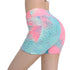 Women's Tie-dye High Waist Lift Hips Running Yoga Shorts