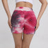 Women's Tie-dye High Waist Lift Hips Running Yoga Shorts