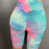 Women's Tie-dye Print Slim Bodybuilding Yoga Shorts