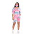Women's Tie-dye Shorts Loungewear Two Piece Outfits