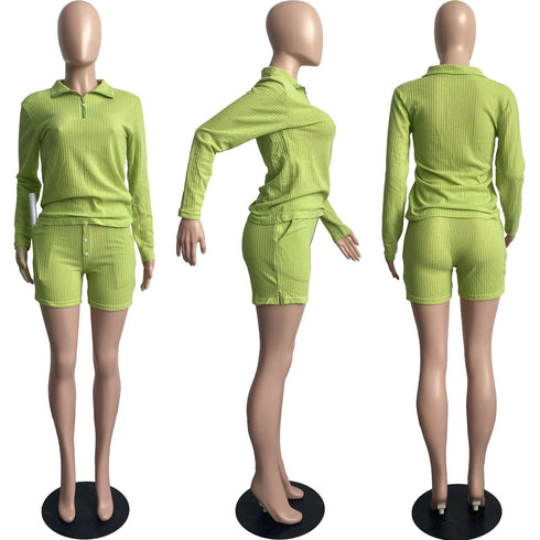 Women's Top and Shorts Nightwear Two Piece Outfits