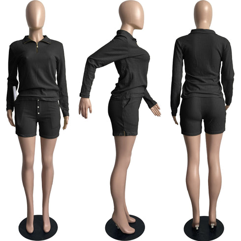 Women's Top and Shorts Nightwear Two Piece Outfits