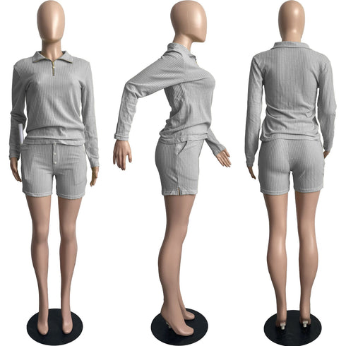 Women's Top and Shorts Nightwear Two Piece Outfits