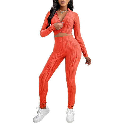 Women's Tracksuit Two Piece Long Sleeve Long Pant Sport Suit
