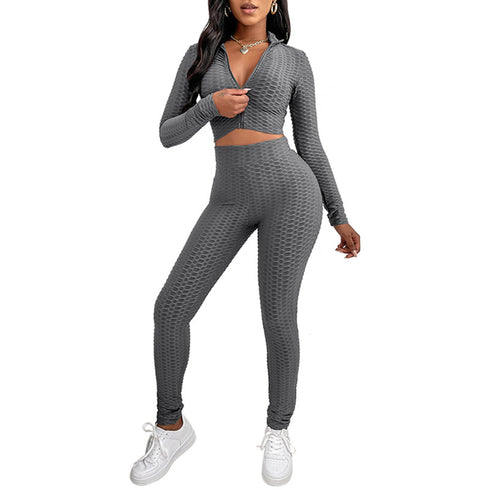 Women's Tracksuit Two Piece Long Sleeve Long Pant Sport Suit